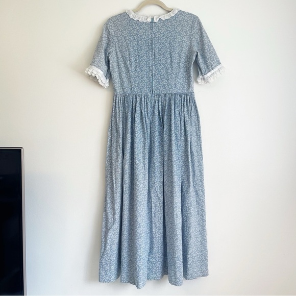 VINTAGE prairie dress cottagecore floral maxi renaissance Yellowstone country - Picture 3 of 16